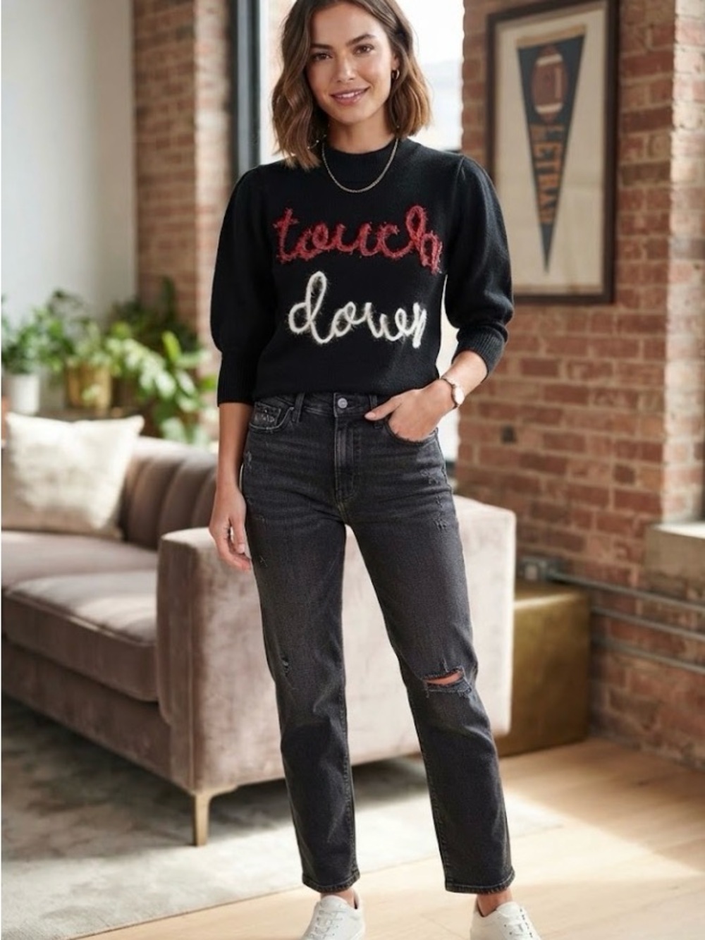 Peach Love ‘Touch Down’ Sweater